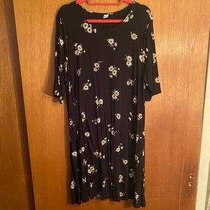 3/4 Length Sleev T-Shirt Dress